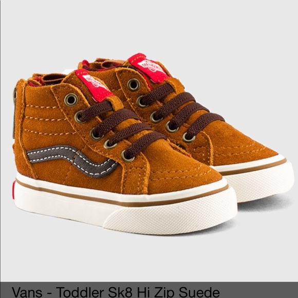 brown toddler vans